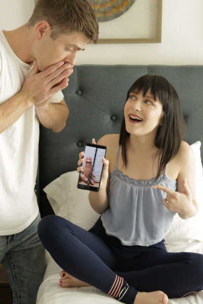 Cute teen Nala Nova seduces her stepbrother after finding a dick pic on phone Image #4