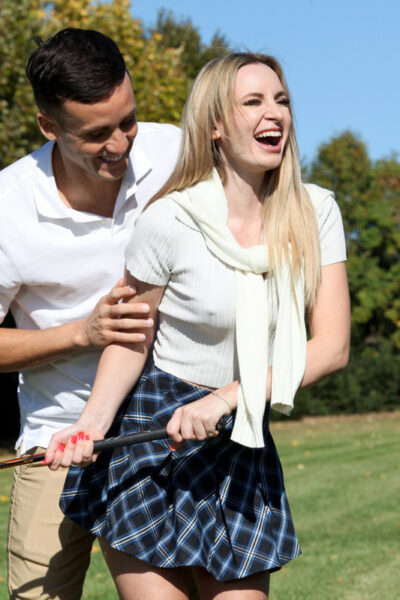 Blonde MILF Alex Charger bangs her stepson after a round of golf Image #7