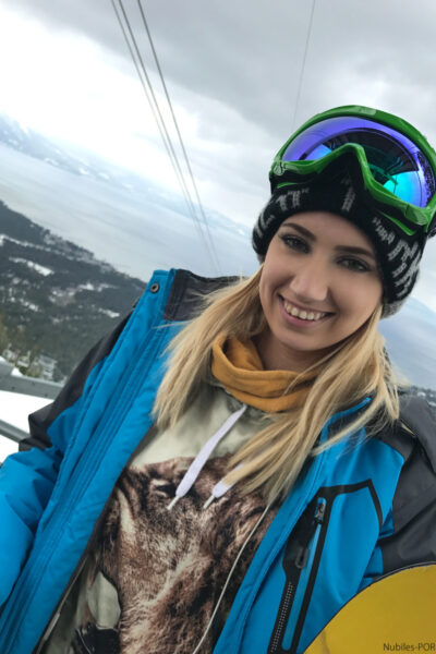 Blonde teens with nice smiles Kristen Scott & Sierra Nicole take to ski slopes Image #5