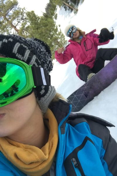 Blonde teens with nice smiles Kristen Scott & Sierra Nicole take to ski slopes Image #9