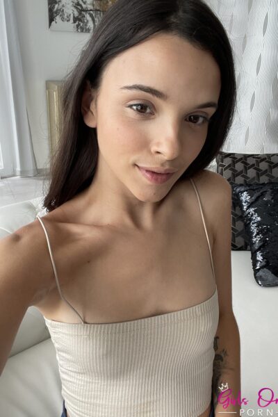 Petite skinny teens Ohana Petite and Tiffany Tatum play with a black vibrator Image #16