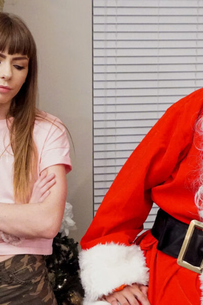 Mom and stepdaughter duo Cherie Deville and Alex Blake have a 3some at Xmas Image #3