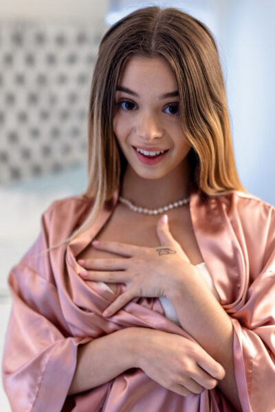 Sweet Latina teen Molly Little undresses before sex with her stepbrother Image #7