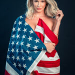 Hot blonde teen Emma Hix models by herself prior to seducing her man