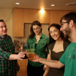 Jericha Jem and Piper Perri bang the latter's stepbrother on St Patrick's day