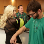Jericha Jem and Piper Perri bang the latter's stepbrother on St Patrick's day