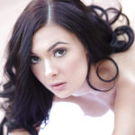 Gorgeous brunette babe Marley Brinx playing with nice natural boobs