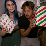 Horny chick Jewelz Blu seduces and fucks her stepbrother at Christmas