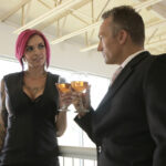 Hot tattooed Anna Bell Peaks gets her pierced round big tits covered in cum