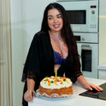 Latina chick Diana Rius gives her man friend sex to celebrate his birthday