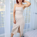 Returning home from a night out in her evening gown, Sasha Sky knows that she