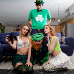 Scarlet Skies & Kyler Quinn have a threesome with a boy on St Patrick's Day