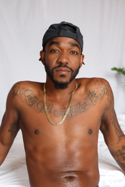 Sexy babe April Olsen enjoys a BBC in an interracial 3some with bisexual men Image #19