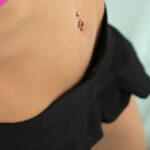 Skinny model Gia Vendetti gets on her knees to have petite pussy creamed