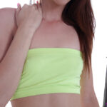 Skinny teenager Tysen Rich slowly undress and plays with pussy