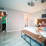 American teens Haley Reed & Vina Sky fuck a lucky nerd in a freaky threesome